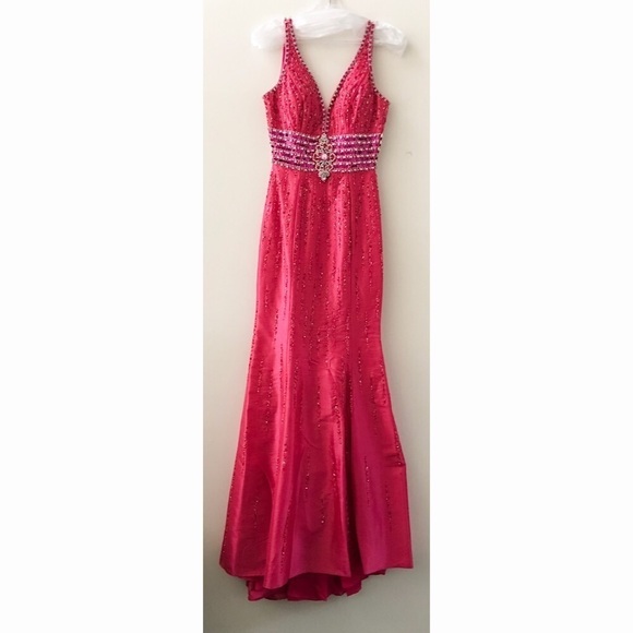 MY Fashion YY2946 Fuchsia Dress - Picture 2 of 7